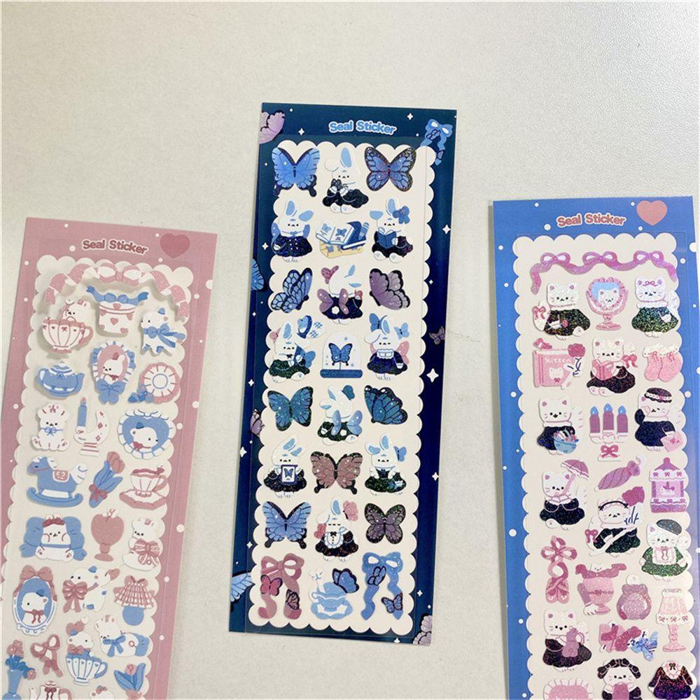 Bộ Sticker Dán Trang Trí Album Hình Động Vật Dễ Thương