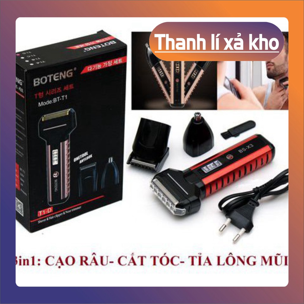 [FREE SHIP] Máy cạo dâu Boteng 3 in 1 Hàn Quốc [ Siêu rẻ] [FREE SHIP]