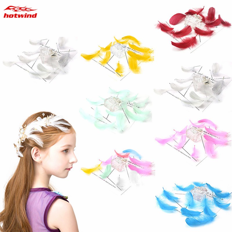 Bộ 100 lông ngỗng tự nhiên 8-12 cm làm lưới giấc mơ trang trí