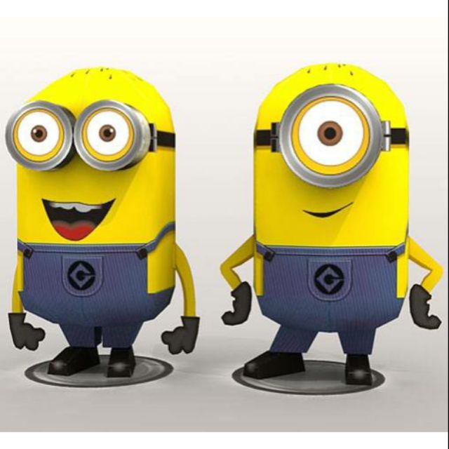 Mô hình giấy Minions Dave và Stuart [Despicable Me]