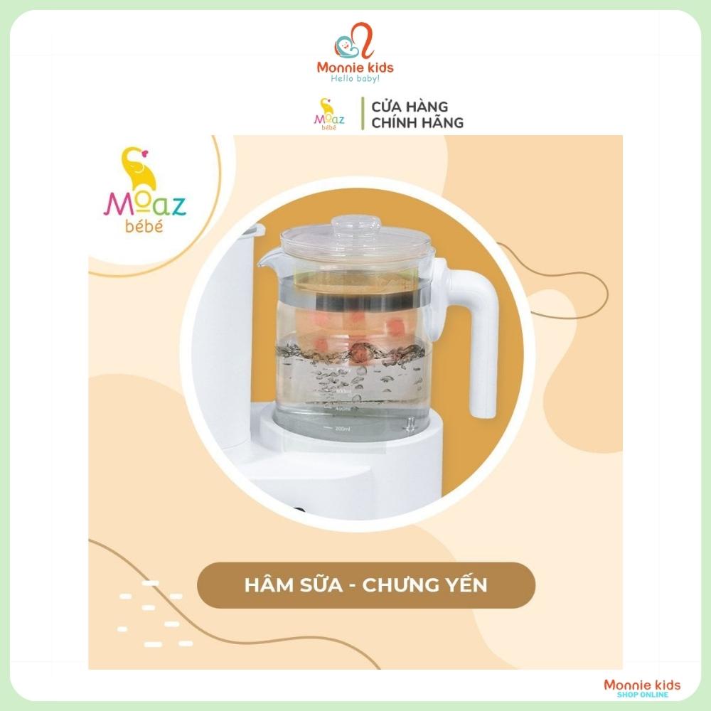 Bình thủy tinh thay thế máy Moaz Bebe MB031, ấm máy đun nước pha sữa cho bé - Monnie Kids