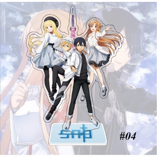 Standee mica nhân. vật sword art online