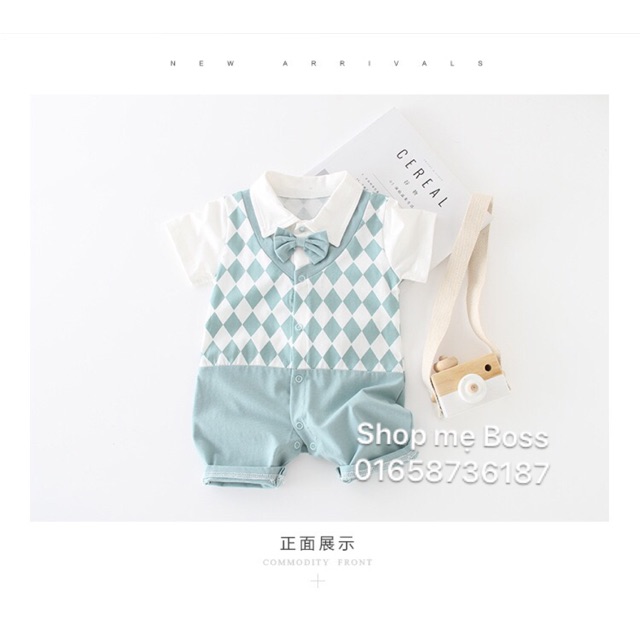 Body nơ cổ caro