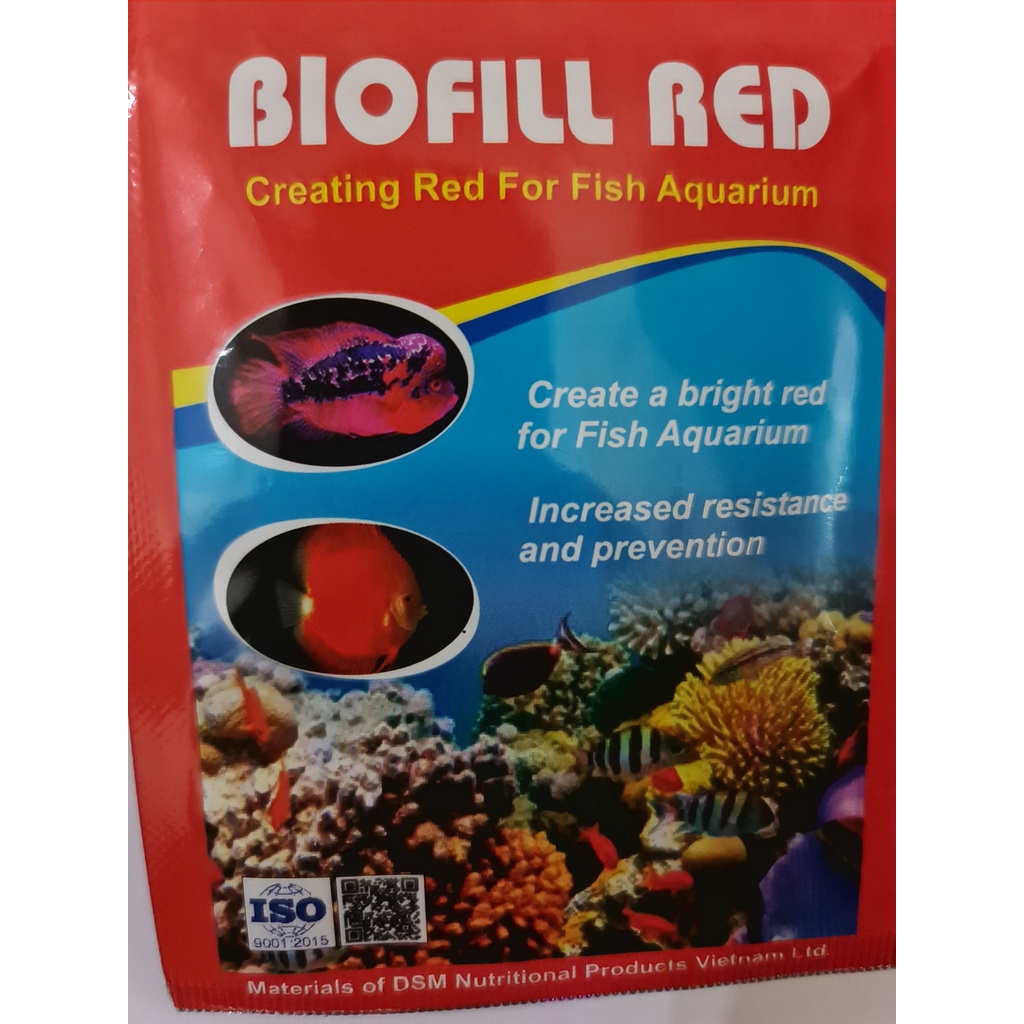 Biofill Red tăng màu cho cá - ANTIBIO Men Tiêu Hóa Cho Cá Cảnh