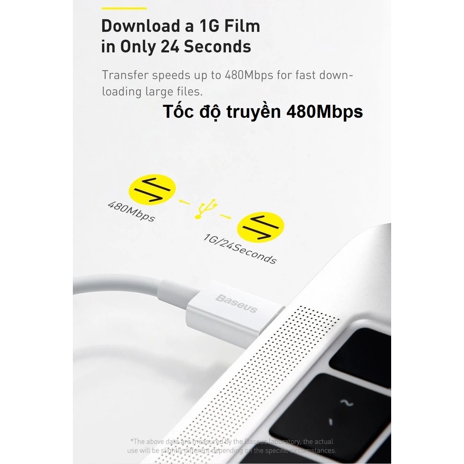 Cáp sạc và truyền dữ liệu PD20W cho ip Baseus Superior Series