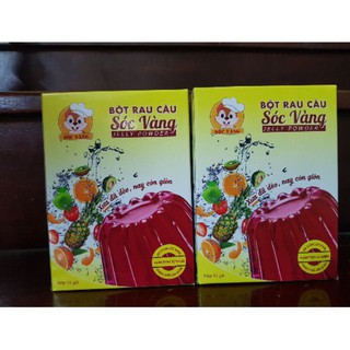 Bột Rau Câu Sóc Vàng Hộp 10 gói