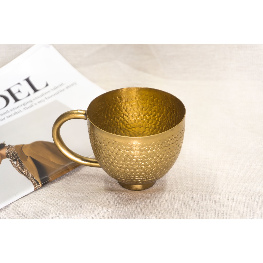 Cốc nước bằng đồng, cốc đồng, cốc đồng thau an toàn sức khỏe, quà tặng