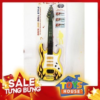 Bộ Đàn Ghita Nhạc Rock Loại Lớn 60Cm - Đồ Chơi Xịn Cho Bé
