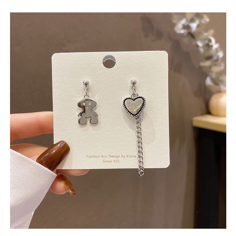 Khuyên Tai Hình Gấu Đáng Yêu 191146Khuyên Tai Dáng Dài Phong Cách Cổ Điển Đơn Giản