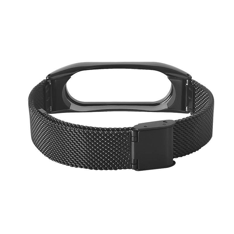 Dây Đeo Thay Thế Chất Liệu Kim Loại Dạng Lưới Cho Xiaomi Miband 2