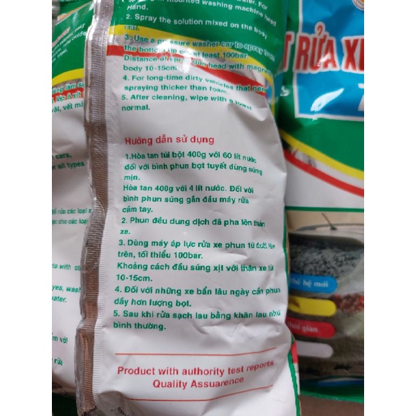 Bột rửa xe không chạm Zero, bột rửa xe không chạm an toàn hiệu quả