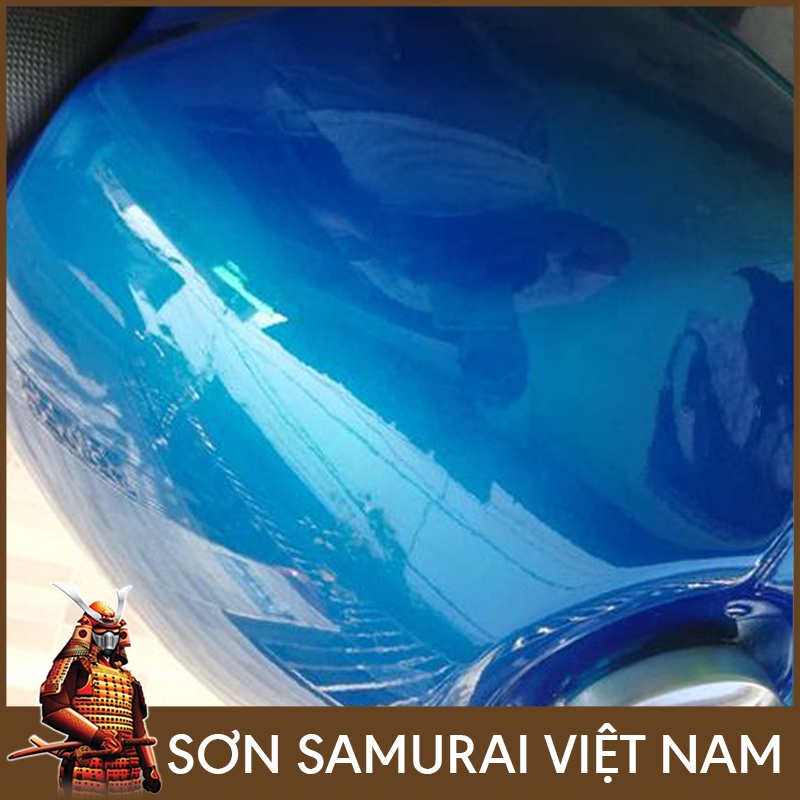 Chai sơn màu xanh s137 son Samurai