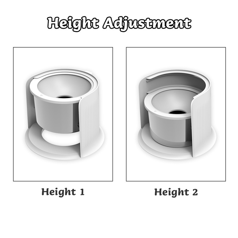 HamshMoc Tô đựng thức ăn nước uống bằng thép điều chỉnh chiều cao chống trượt cho thú cưng