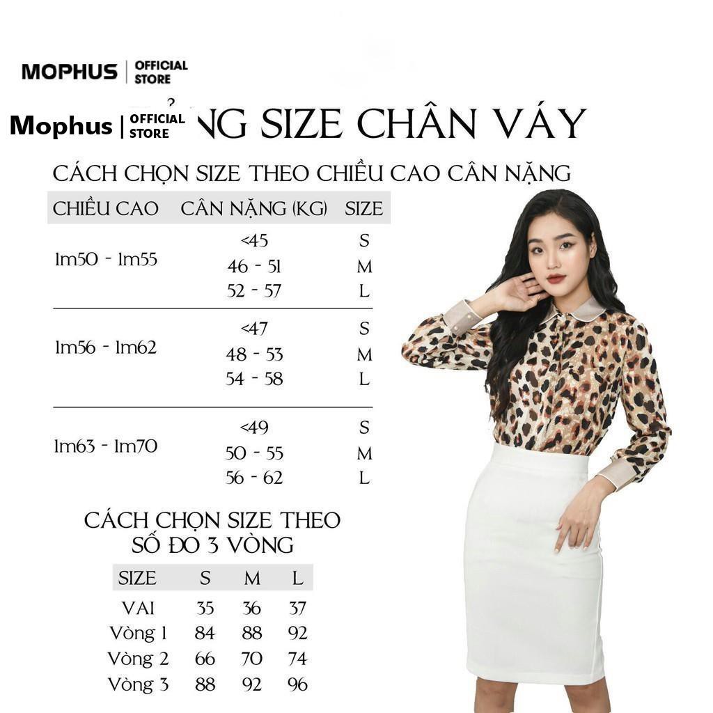 Chân váy công sở Mophus ECV20023 ôm nhún bèo, chân váy bút chì cao cấp xẻ sau | BigBuy360 - bigbuy360.vn