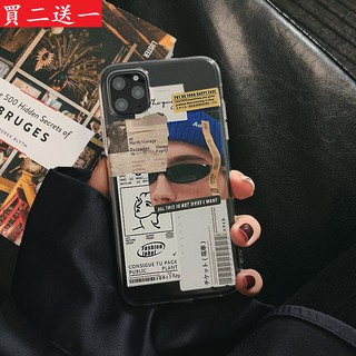 Ốp Điện Thoại Silicon Mềm Màu Trong Suốt Kiểu Âu Mỹ Cho iphone11 xs max 8plus 11pro xr se2