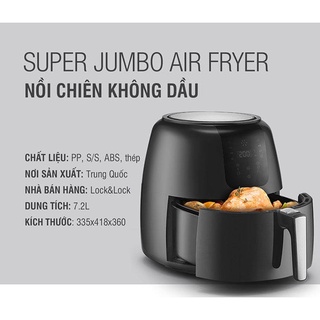 [Oder] - Nồi Chiên Không Dầu Lock&Lock EJF296BLK