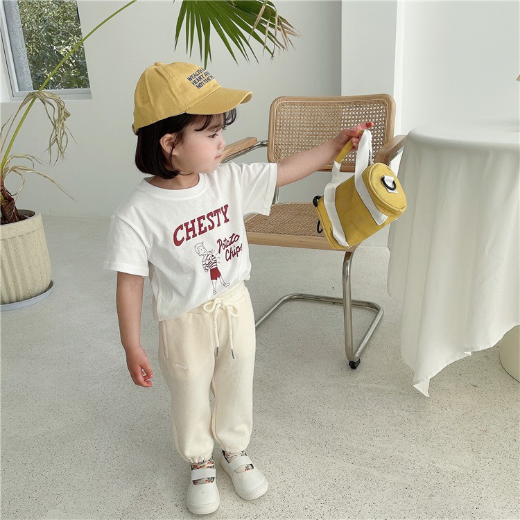 Áo phông cộc tay cho bé LENGI 8-20kg chất liệu cotton siêu mềm cao cấp, 4 màu xinh xắn AB209