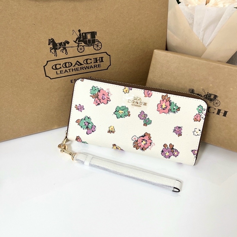 📛RẺ VÔ ĐỊCH📛VÍ COAH HOA LONG ZIP DÀI NỮ