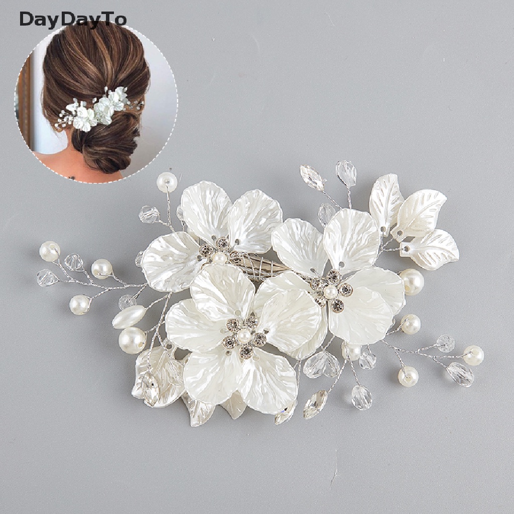 Kẹp Tóc Hình Hoa Đính Ngọc Trai Nhân Tạo Thời Trang