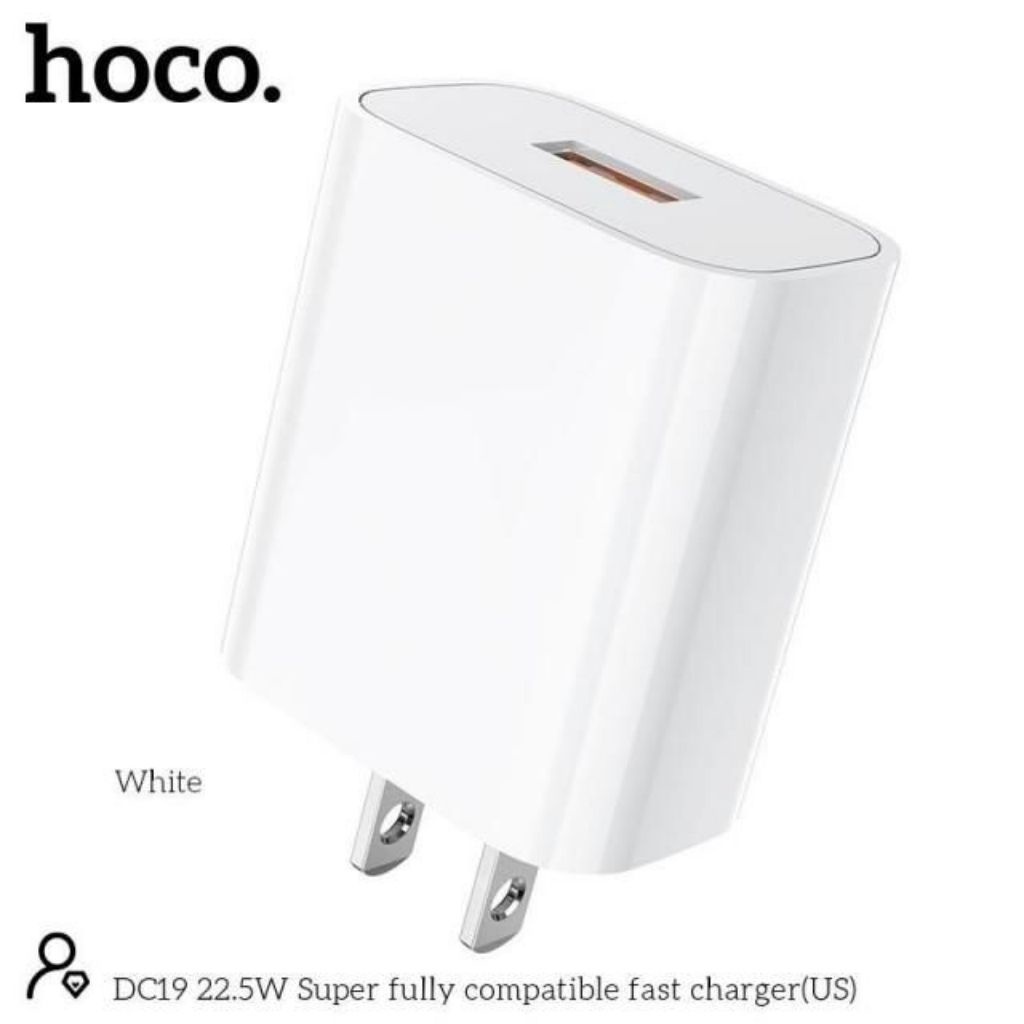 Củ Sạc Nhanh Hoco DC19 Công Suất 22.5W Hỗ trợ QC 3.0 VOOC