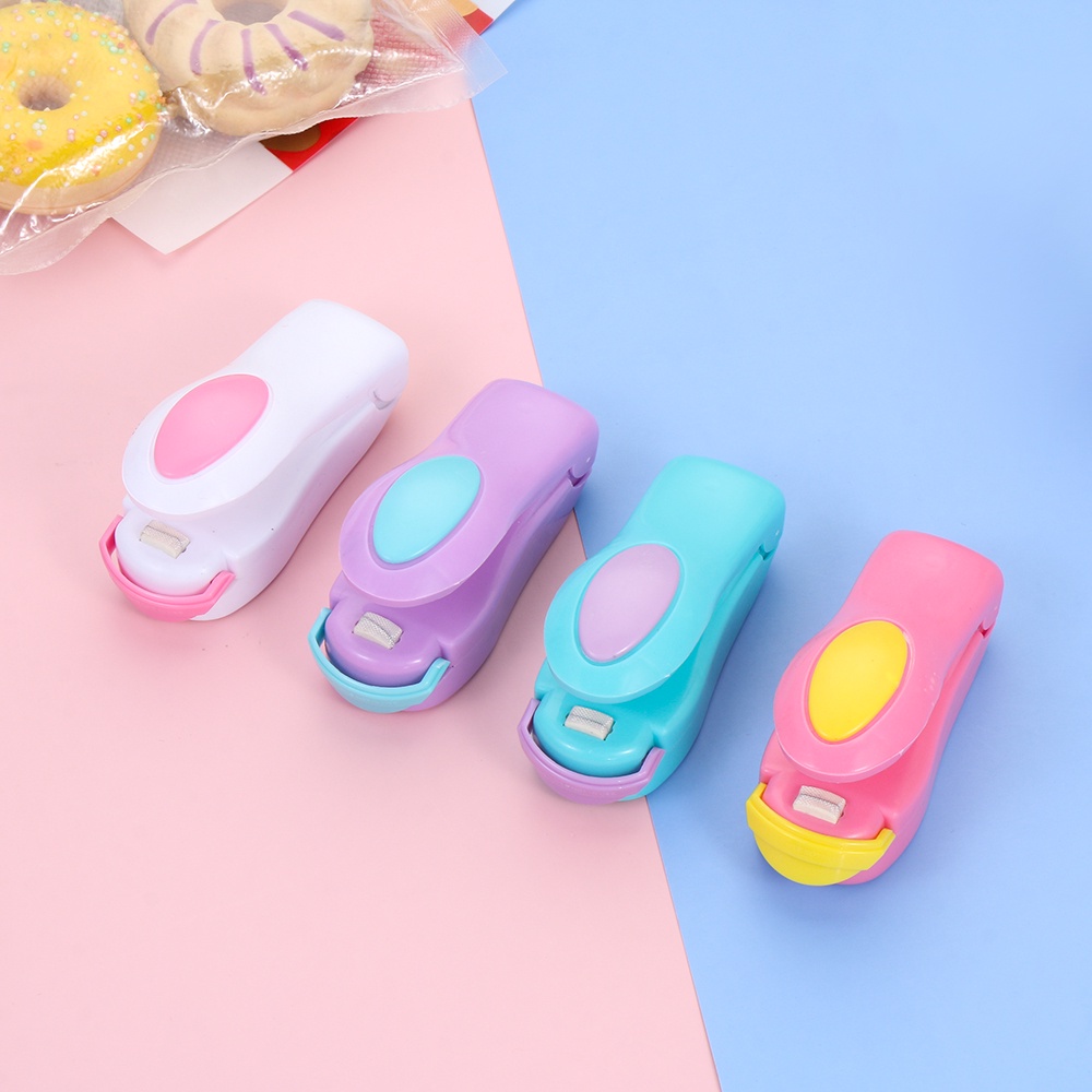 Kẹp Niêm Phong Túi Thực Phẩm Mini Bằng Nhựa Màu Sắc Ngọt Ngào