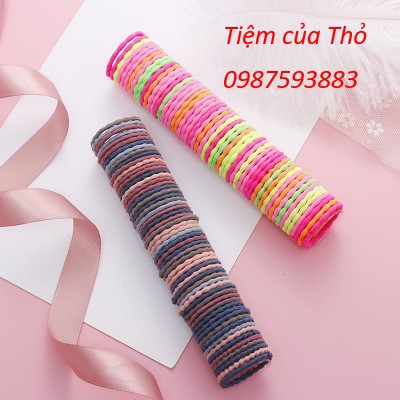 Set 50 dây buộc tóc nhiều màu cho nữ (PK16)