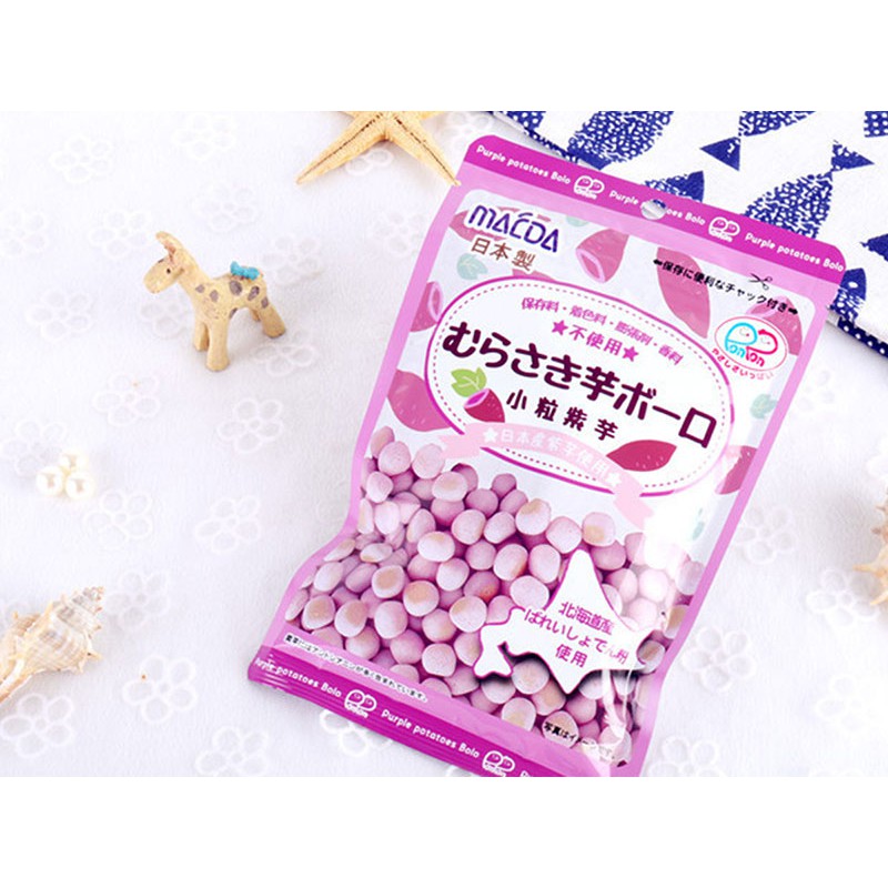 BÁNH VIÊN BORO KHOAI LANG TÍM CHO BÉ 45G - Hachi Hachi Japan Shop