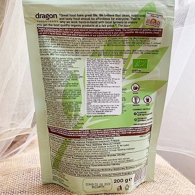 Bột green detox mix Dragon SF 200gr