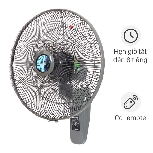 Quạt treo tường có điều khiển từ xa-Mitsubishi W16RV-3 cánh-48W-quạt khoẻ,chạy êm,bền,đẹp,giá rẻ-chính hãng-bảo hành 12t