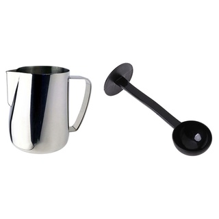 Bình đựng sữa / cà phê 350ml kèm muỗng 2 trong 1 tiện dụng