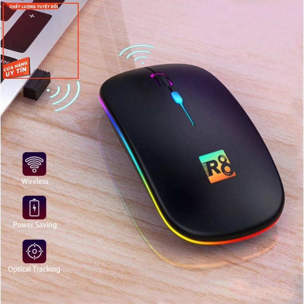 Giá rẻ Chuột không dây PIN SẠC 1600 dpi R8 Pika shop