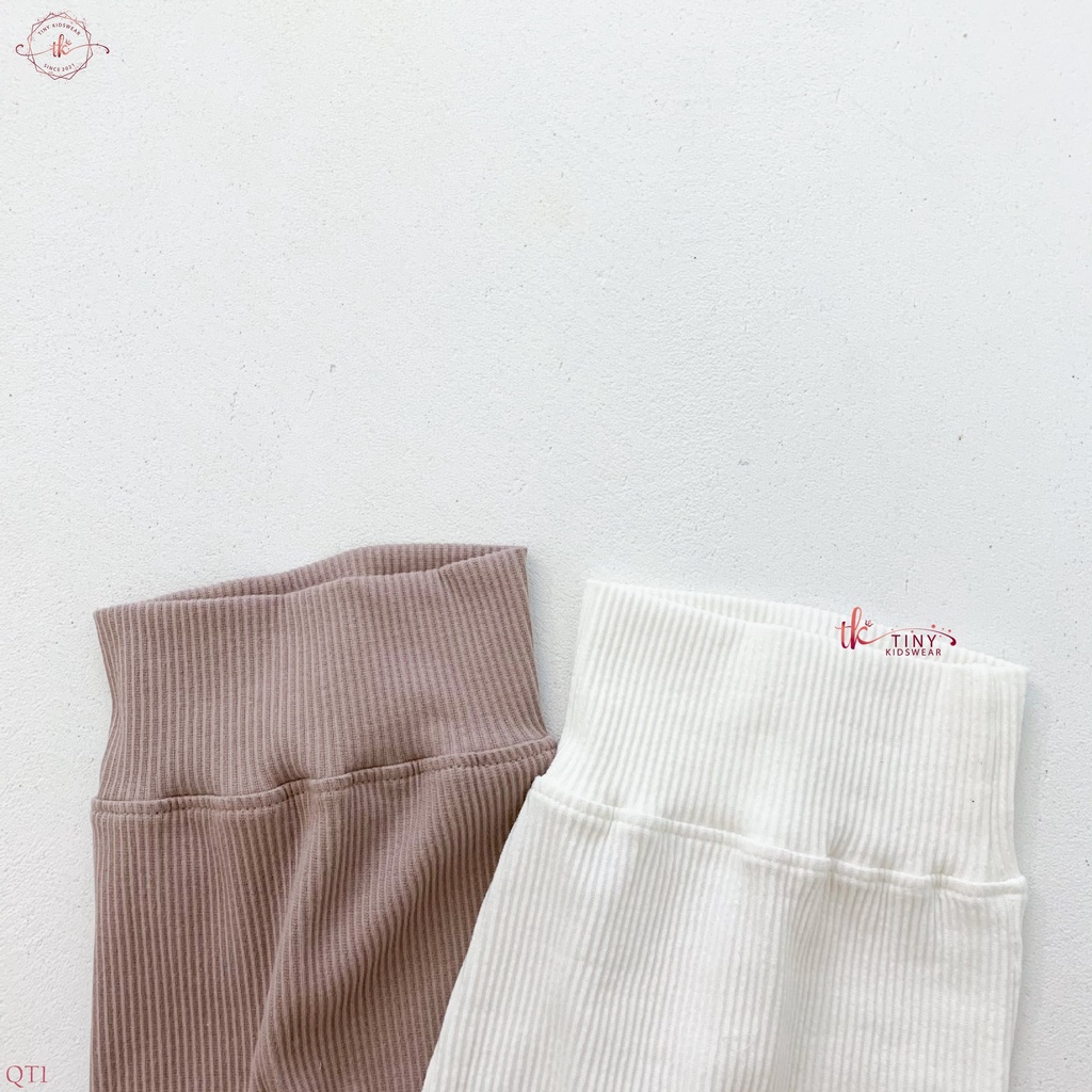 Quần tất legging gân cạp cao giữ ấm bụng cho bé từ 5-13kg [QT1]