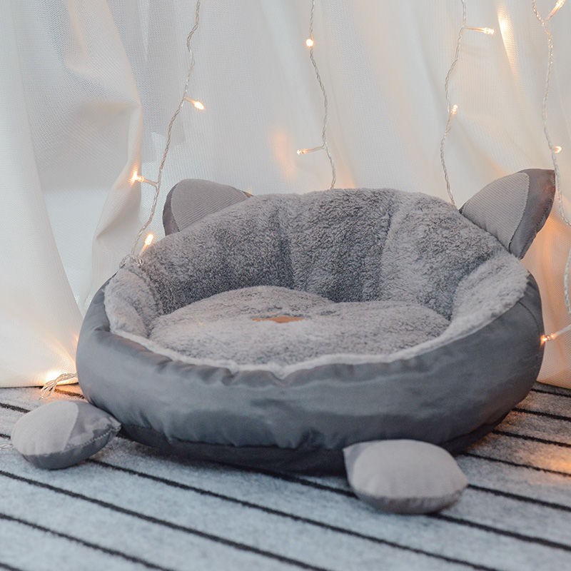 đẹp trai bán nóng✴Cat Nest Bốn mùa có thể tháo rời đông ấm áp cho chó Tedi Princess Pet Dog Puppy Giường nhỏ