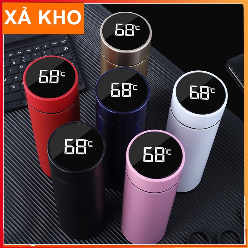 ₪✎✿Bình Giữ Nhiệt Inox Sus304 Nắp Cảm Ứng Độ Thông Minh, Kích Thước Gọn, Đựng Nước Lạnh Hoặc Nóng