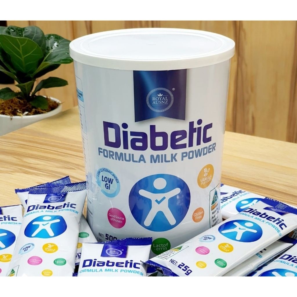 Sữa Bột Hoàng Gia Úc Royal Ausnz Diabetic Formula Milk Powder Hỗ Trợ Chuyển Hoá Đương Trong Máu Cho Người Tiểu Đường 500
