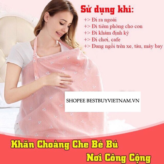 Khăn Choàng Cho Bé Bú, Khăn Choàng Che Nắng, Khăn Choàng Cho Trẻ Sơ Sinh