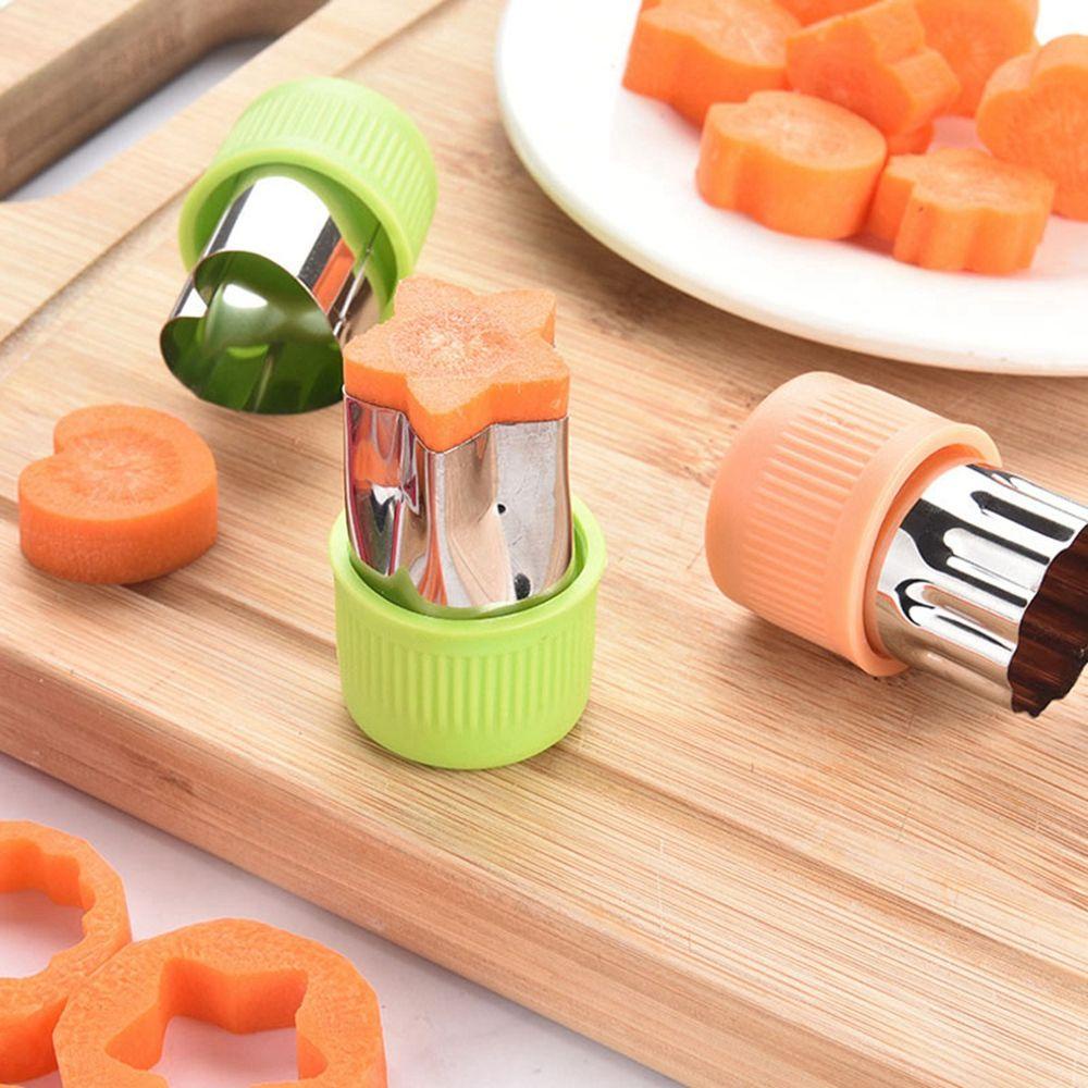 Khuôn Cắt Rau Củ Bằng Thép Không Gỉ Hình Ngôi Sao / Trái Tim Dành Cho Trẻ Em