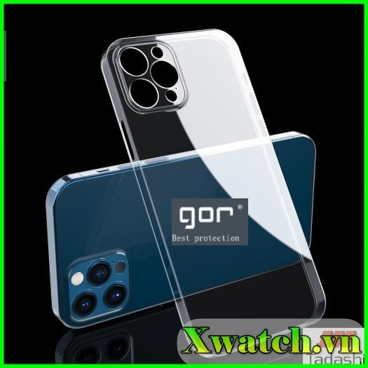 Ốp lưng dẻo Gor Nature cho iPhone 12 Pro Max / iPhone 12 Pro / iPhone 12 trong suốt
