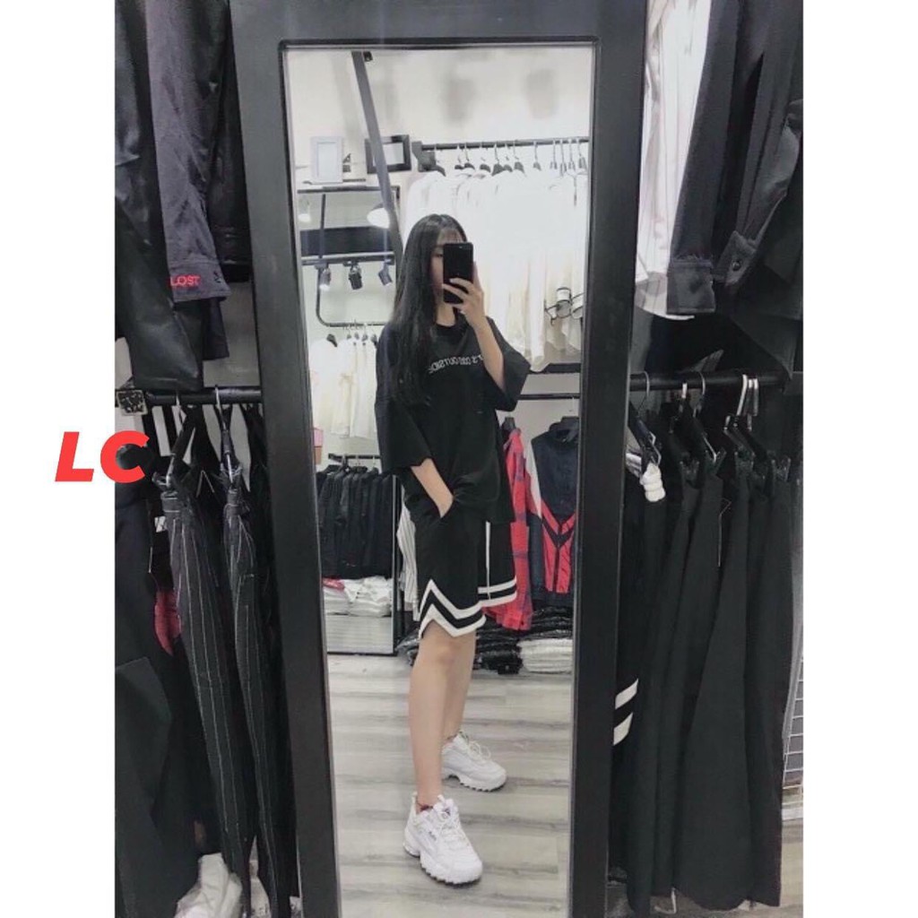 quần đùi nam,nữ 💎SALE💎 ống form rộng sẻ bên cạp cao dây rút quần shorts chất su xịn mặc thoải mái freesize leo store