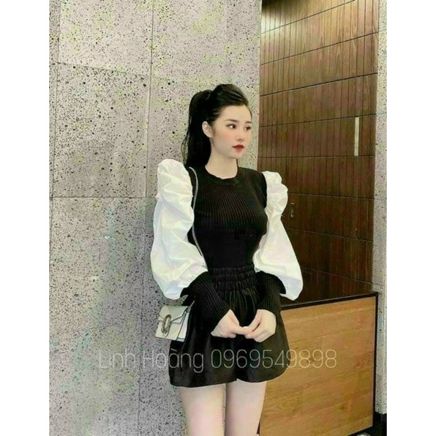 Áo tay dài bồng ôm xinh