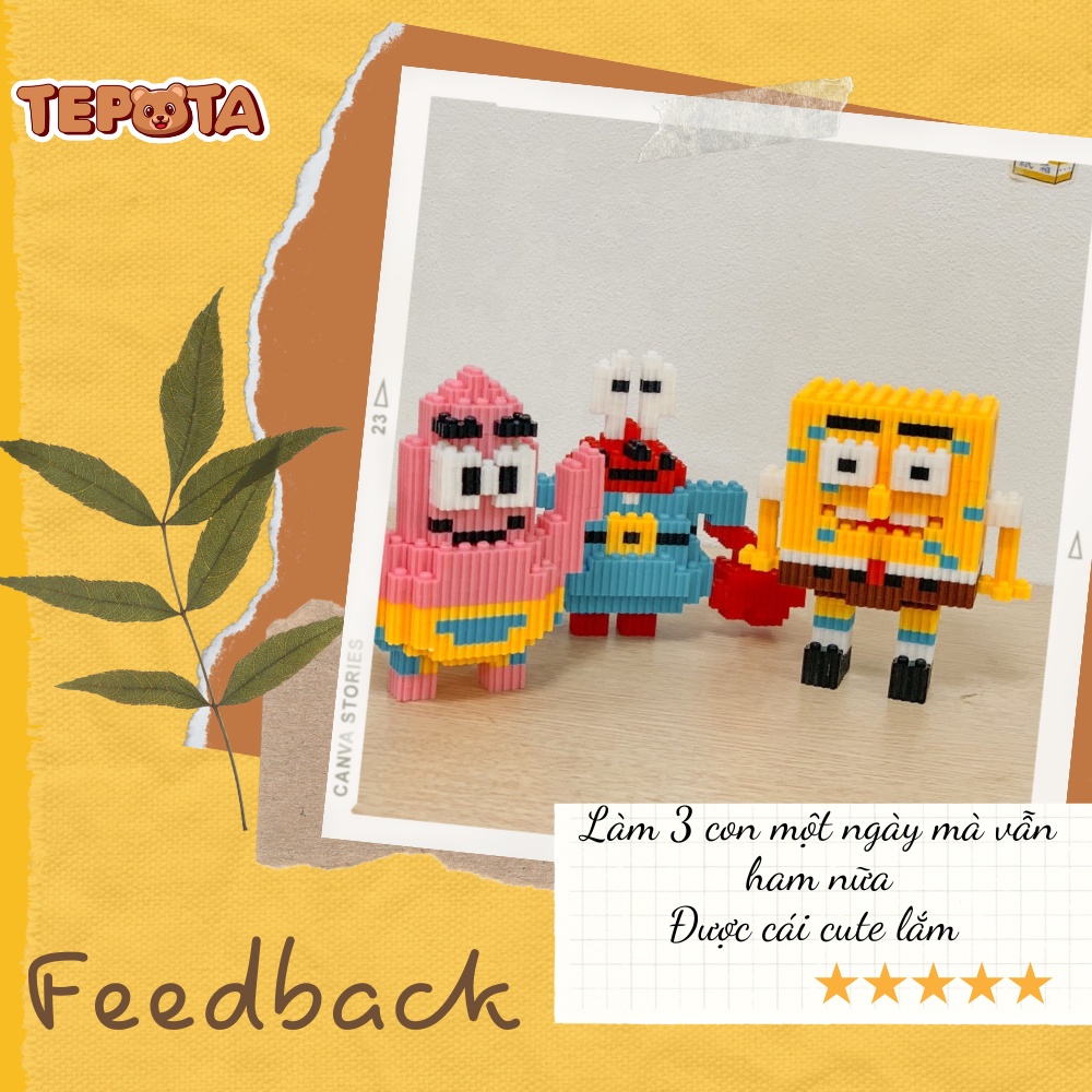 Mô Hình Đồ Chơi 3D TEPOTA Đồ Chơi Lắp Ráp Xếp Hình Cho Bé Sáng Tạo Nhân Vật Động Vật Đáng Yêu LG01