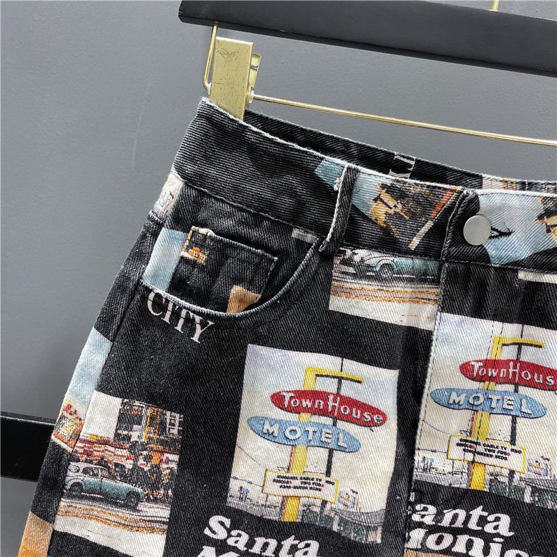 Chân váy jeans chữ A thời trang nữ tính