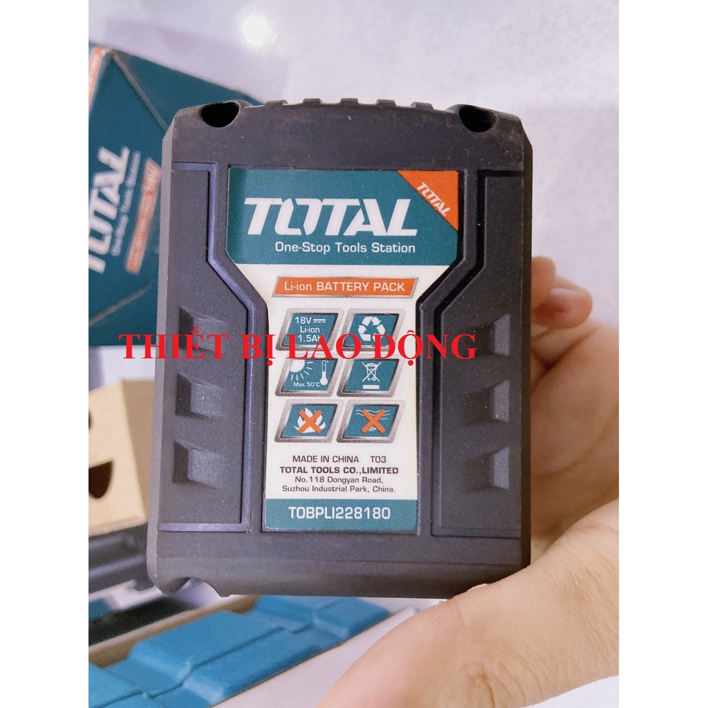 18V PIN LI-ON TOTAL TOBPLI228180 PHÙ HỢP MÁY KHOAN TDLI228180