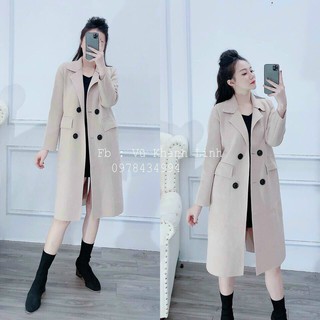 Áo khoác dạ nữ dáng dài style hàn quốc