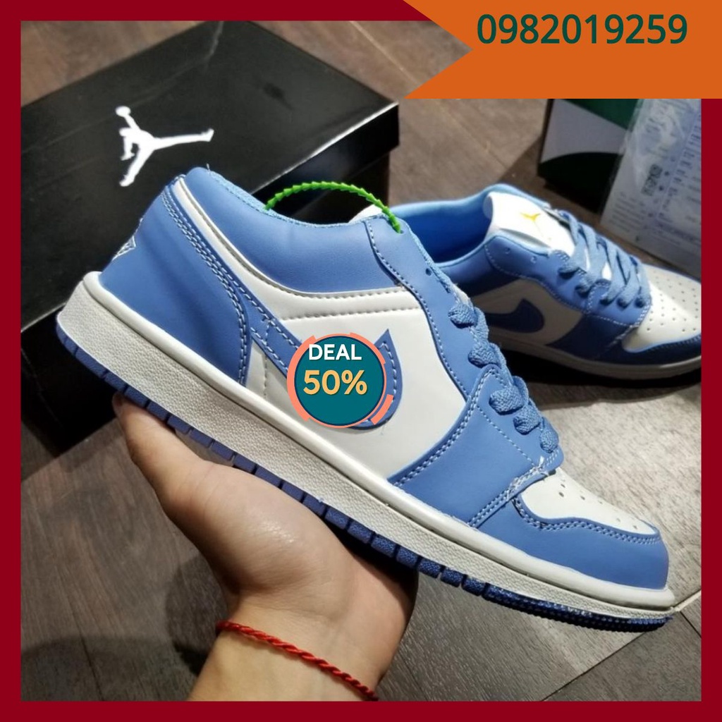 Giày thể thaoFREESHIP sneaker jodan xanh trắng đế khâu chuẩn xịn