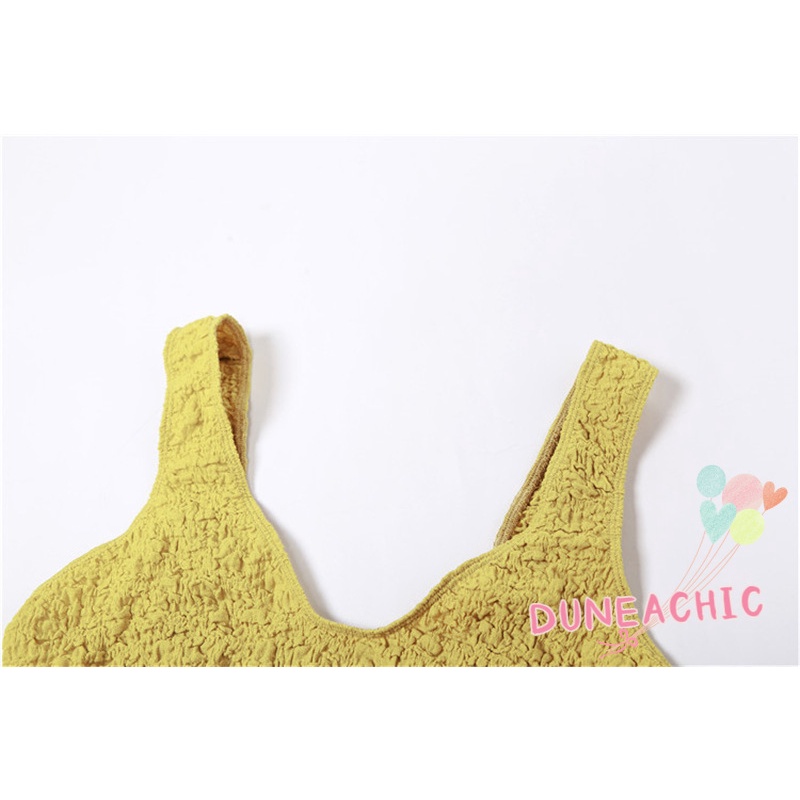 DUNEA Set Áo Croptop Sát Nách Và Chân Váy Lưng Cao Phong Cách Quyến Rũ