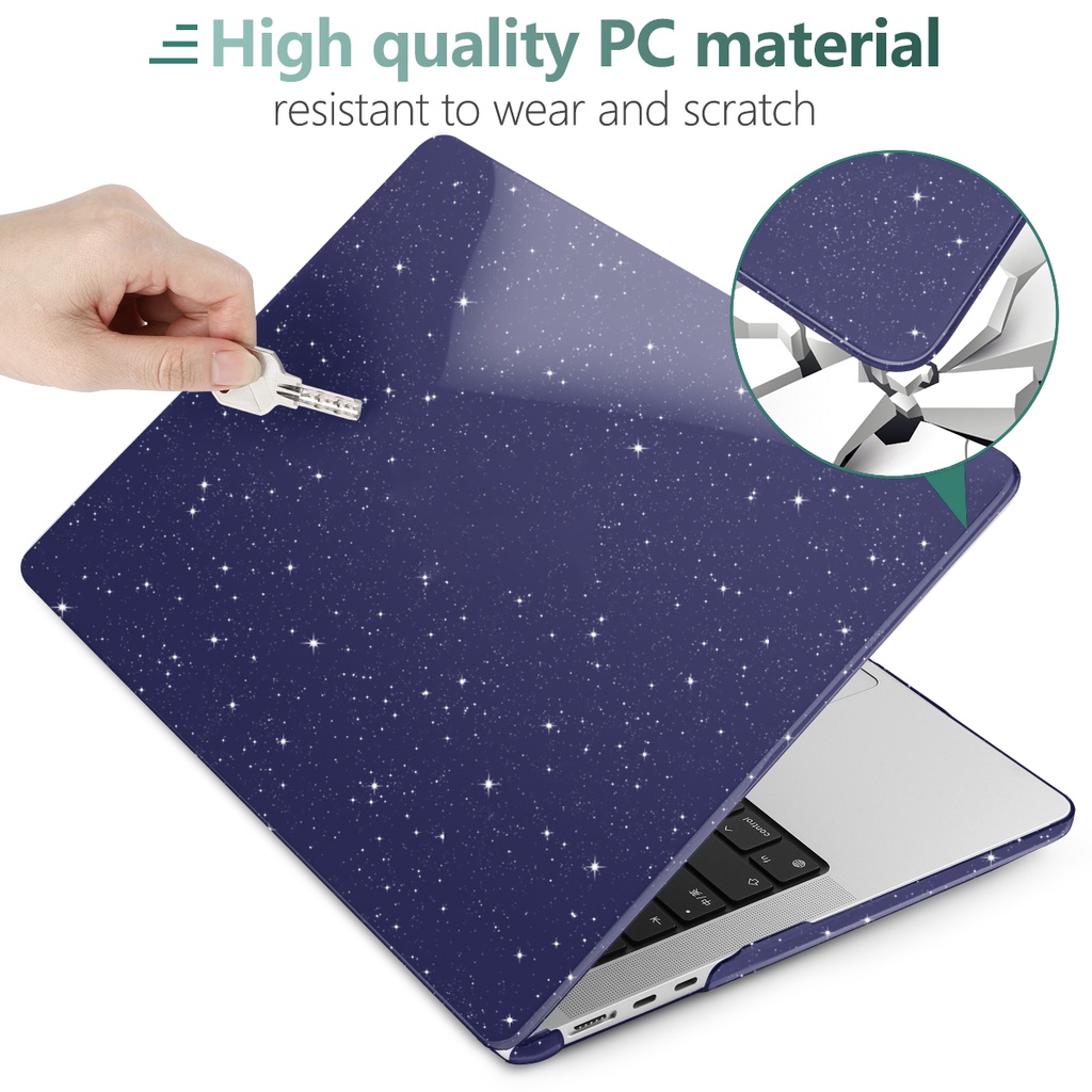 Ốp Máy Tính Bảng Cứng Kèm Bàn Phím Cho MacBook Pro Air M2 M1 A2681 A2338 A2337 A1932 Retina Touch Bar ID A1706 A1708 A2251 A2159 A1989 2022