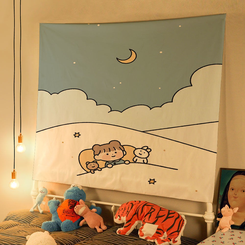Thảm Treo Tường Trang Trí Dễ Thương Kích Thước 150x130cm