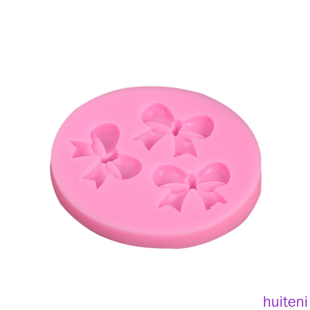 Khuôn silicone làm bánh hình nơ màu sắc ngẫu nhiên
