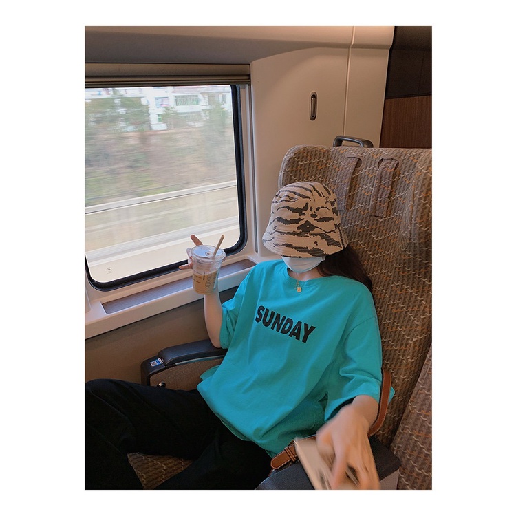 NRVP Áo Thun Mùa Hè Tay Cộc Oversize In Họa Tiết Phong Cách Hàn Quốc Cho Nam / Nữ